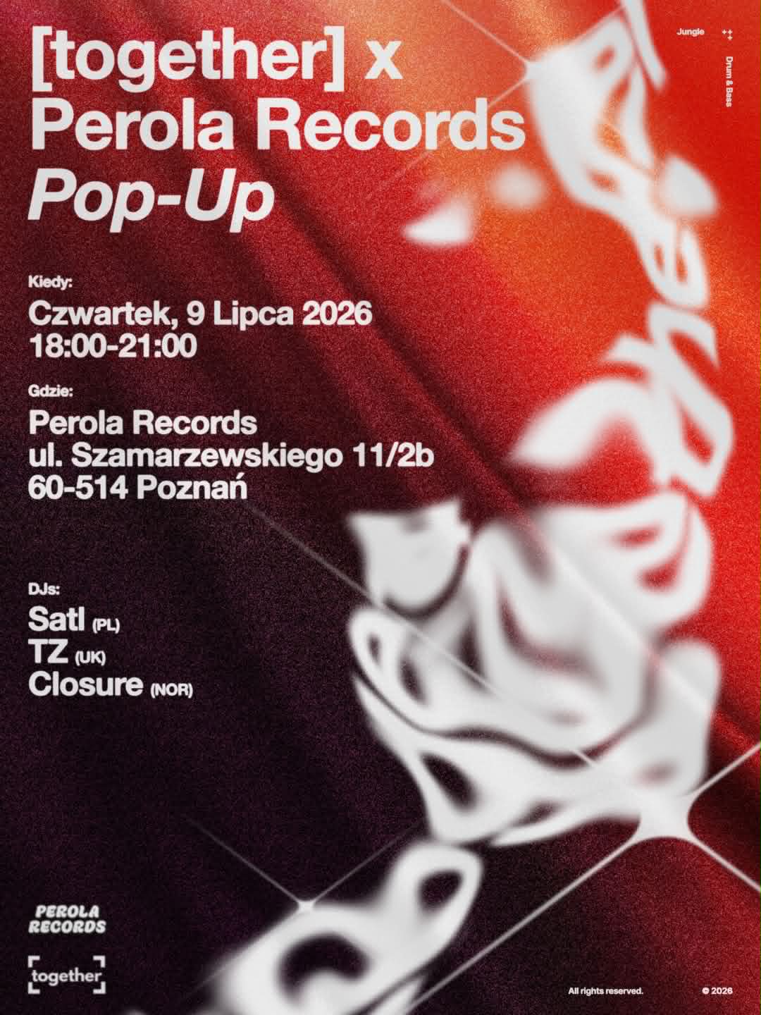 [together] x Perola Records Pop-Up pres. Satl / TZ / Closure